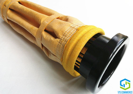 Kualitas  Pleated 150mm Industrial Filter Bags P84 Filter Bag pabrik