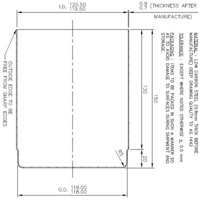 Piala Sangkar Filter 120x150mm 120x80mm