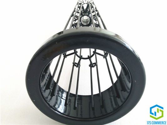 144mm Dua Bagian 8 Pleat Filter Cage Silicon Coating Baja Ringan Bayonet Joint