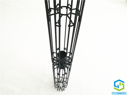 144mm Dua Bagian 8 Pleat Filter Cage Silicon Coating Baja Ringan Bayonet Joint