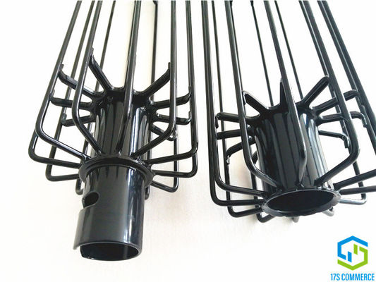 Dua Potong Star Filter Cage Twist Joint Lapisan Silikon Pleat Cage 110mm Spider Cage Baja Ringan Debu Kolektor Kandang