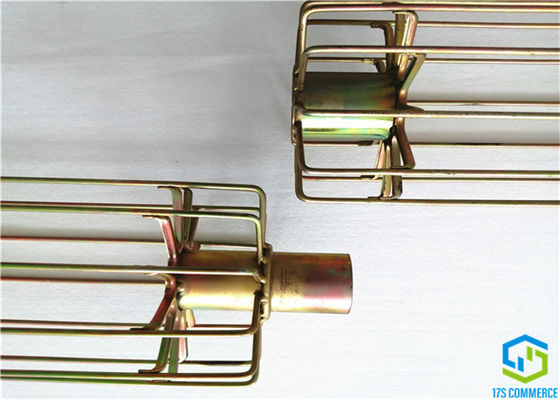 Lapisan Seng Kandang Filter Bintang Bersama Bayonet Dua Potongan 138mm 12 Ray