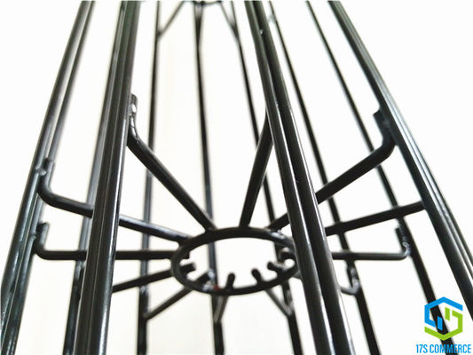 Weld Vertikal Kawat Bintang Filter Kandang Lapisan Silikon Kandang Pleat 138 Mm Kandang Laba-laba Tas Baja Ringan Kandang Rumah