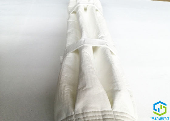 130mm Diameter 8 Ray Polyester Felt Filter Bags Emisi Rendah