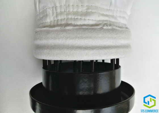 8 Lipatan PTFE Felt Dust Collector Bags 500pcs / Hari