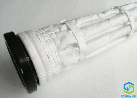 Anti Penuaan 150mm 155mm PTFE Filter Bags Dan Kandang